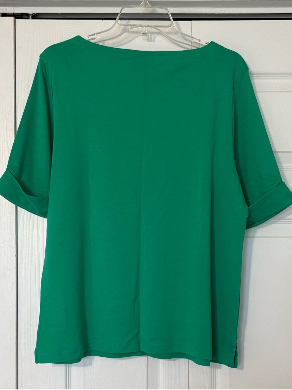 Karen Scott Bright Green Short Sleeve Knit Top - Picture 5 of 7